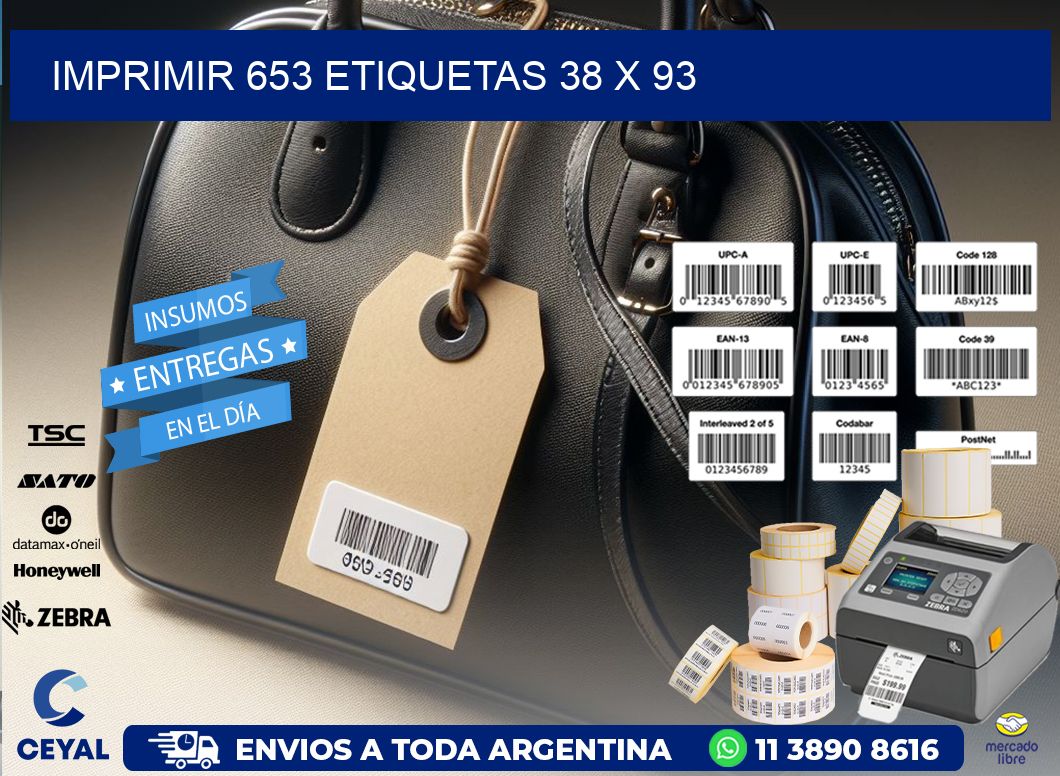 IMPRIMIR 653 ETIQUETAS 38 x 93