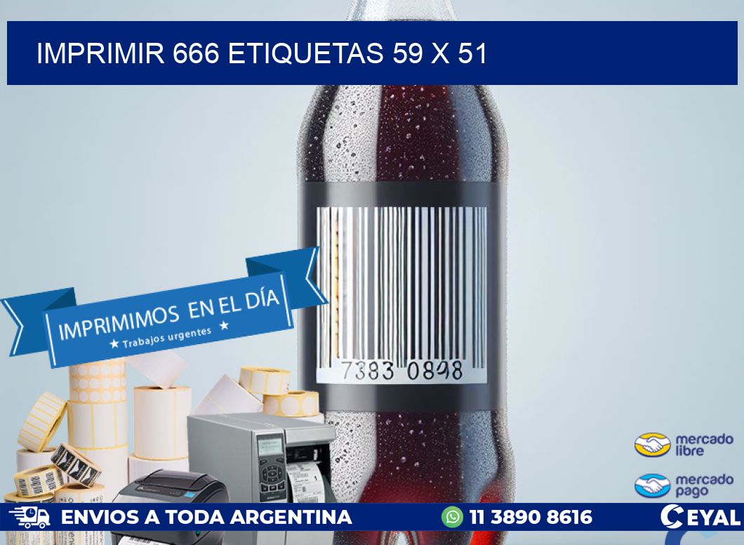 IMPRIMIR 666 ETIQUETAS 59 x 51
