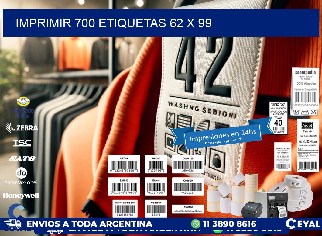 IMPRIMIR 700 ETIQUETAS 62 x 99