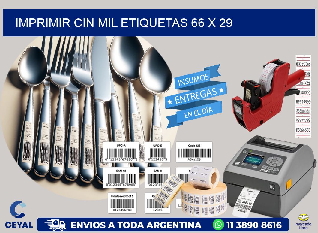 IMPRIMIR CIN MIL ETIQUETAS 66 x 29