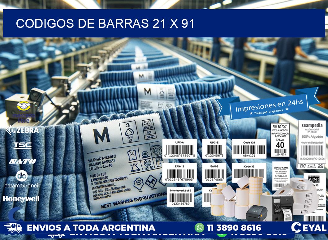 codigos de barras 21 x 91