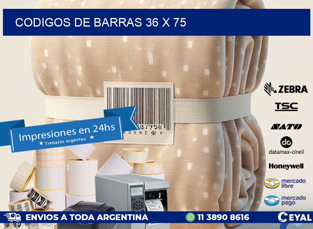 codigos de barras 36 x 75