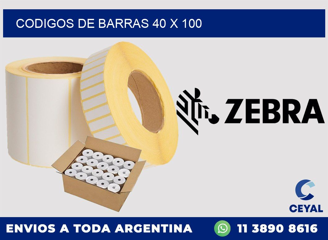 codigos de barras 40 x 100