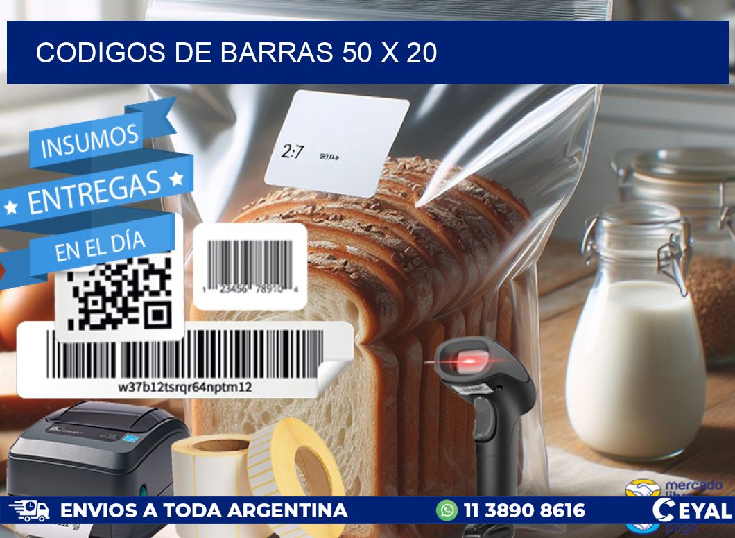 codigos de barras 50 x 20