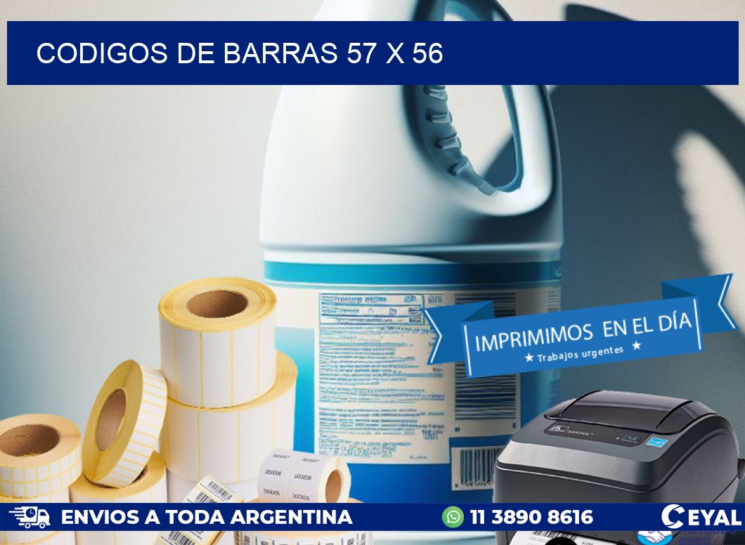 codigos de barras 57 x 56