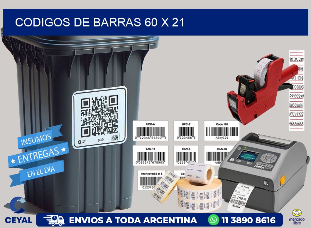 codigos de barras 60 x 21