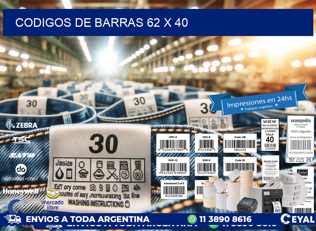 codigos de barras 62 x 40