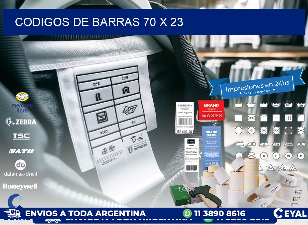 codigos de barras 70 x 23