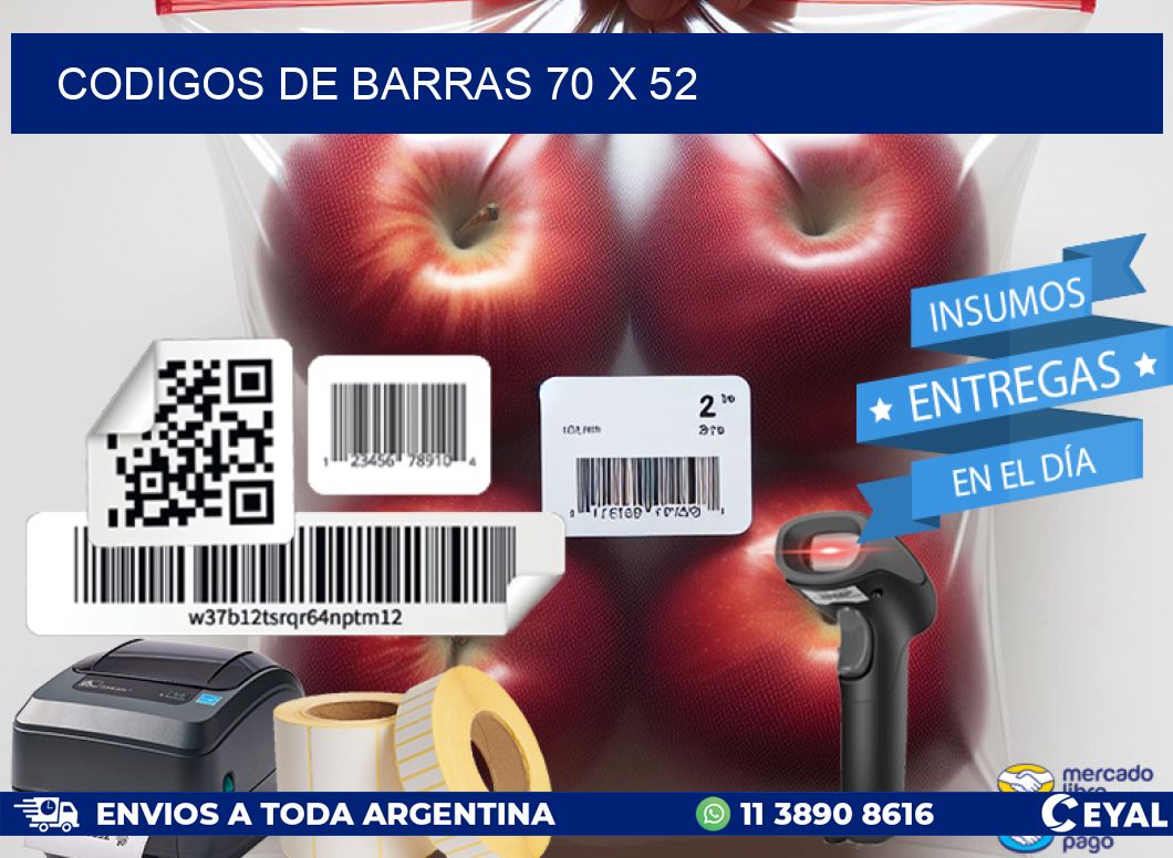 codigos de barras 70 x 52