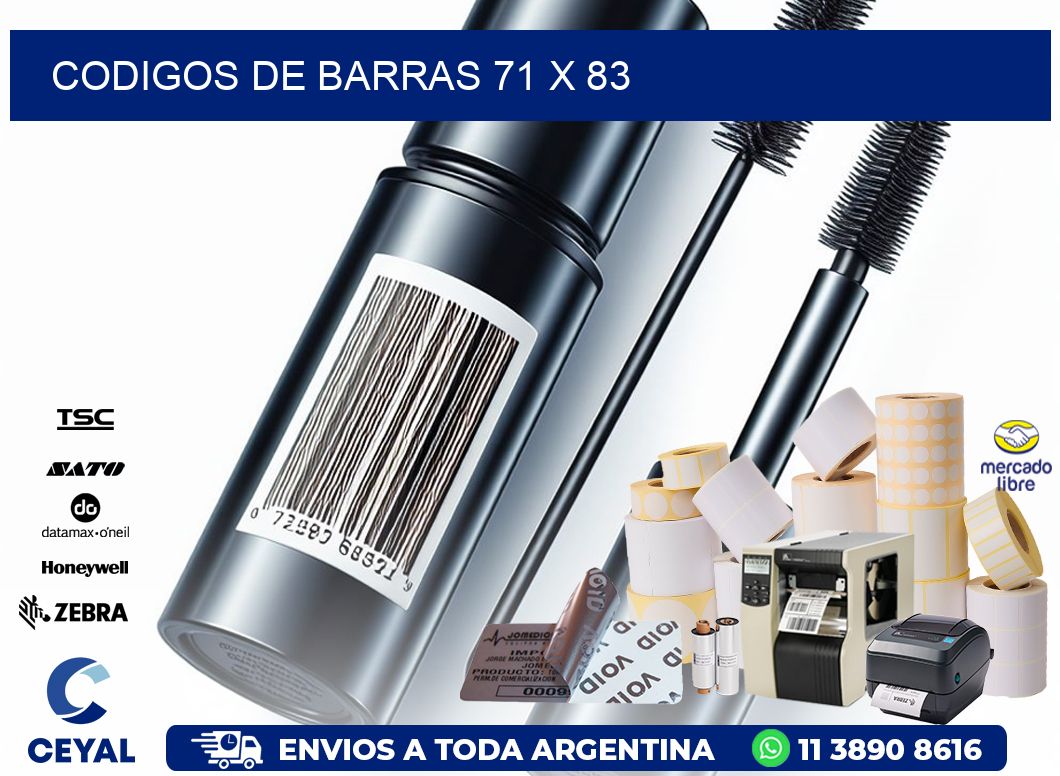 codigos de barras 71 x 83