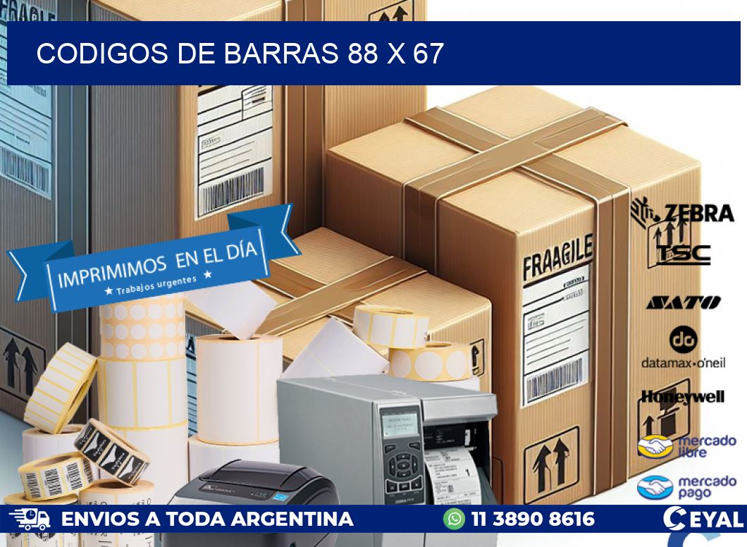 codigos de barras 88 x 67