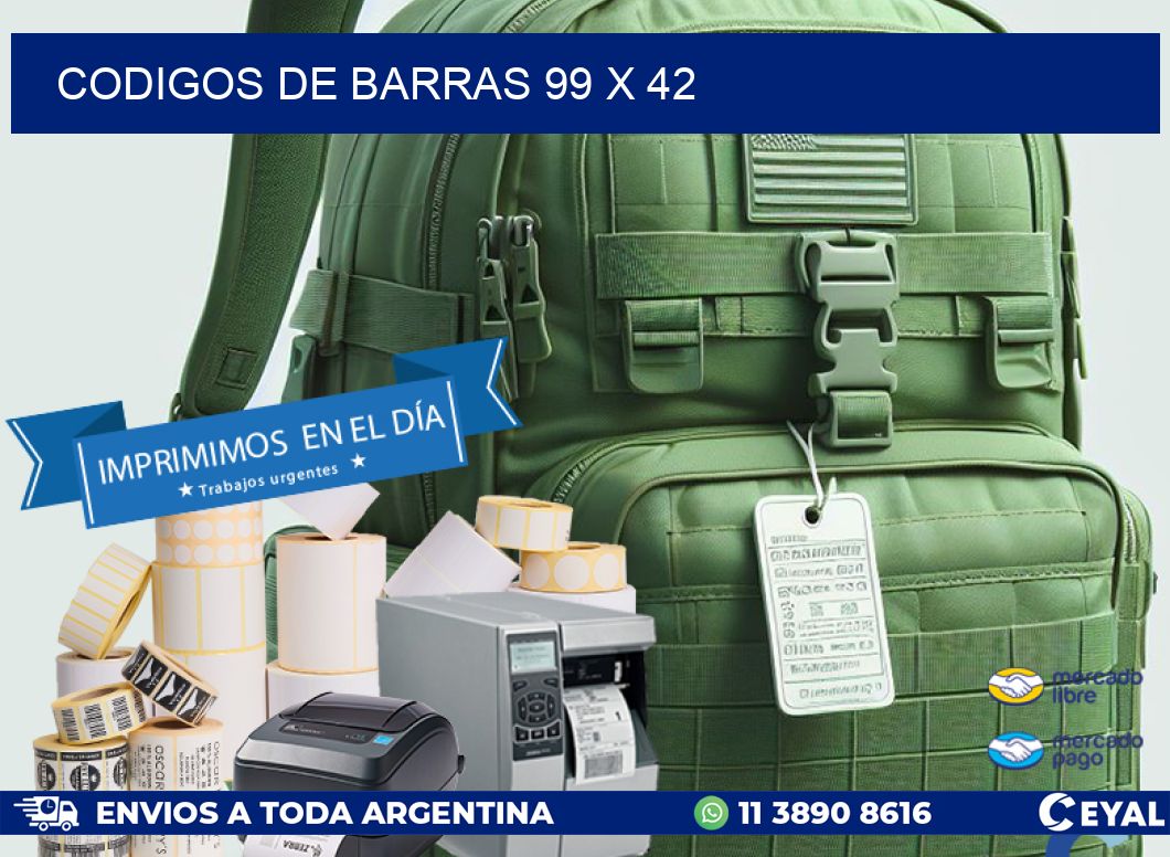 codigos de barras 99 x 42