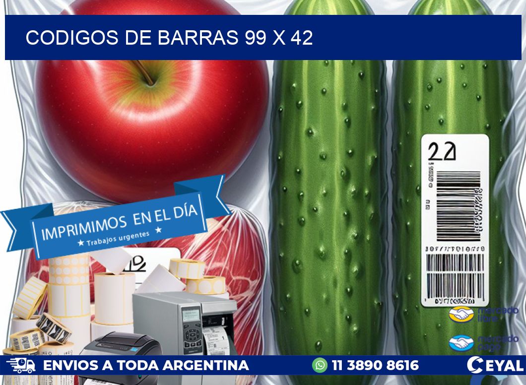 codigos de barras 99 x 42