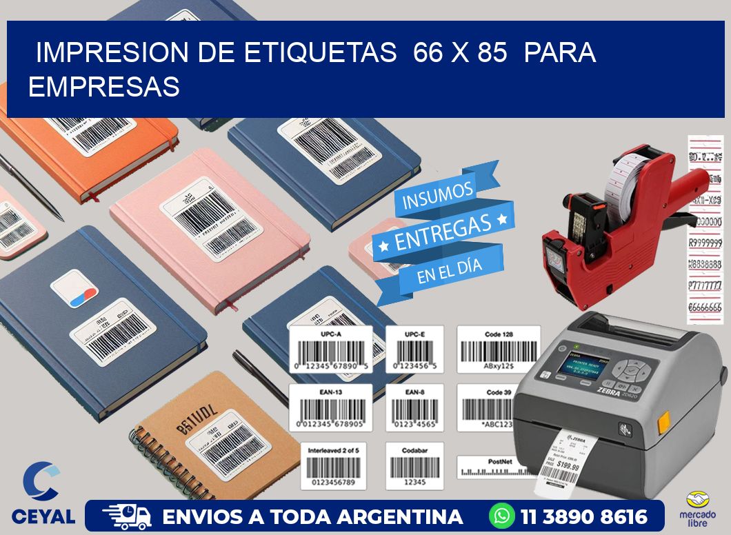 impresion de etiquetas 66 x 85 para empresas