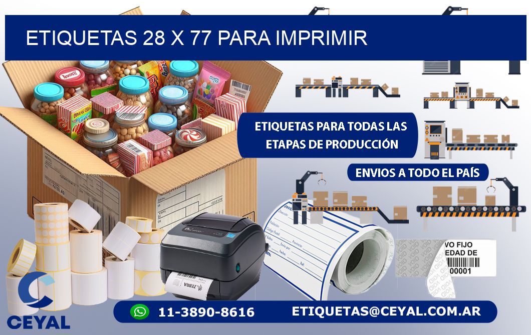 ETIQUETAS 28 x 77 PARA IMPRIMIR