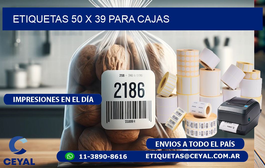 ETIQUETAS 50 x 39 PARA CAJAS