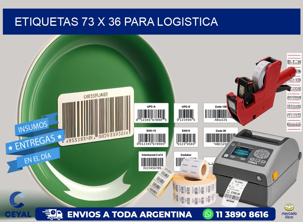 ETIQUETAS 73 x 36 PARA LOGISTICA