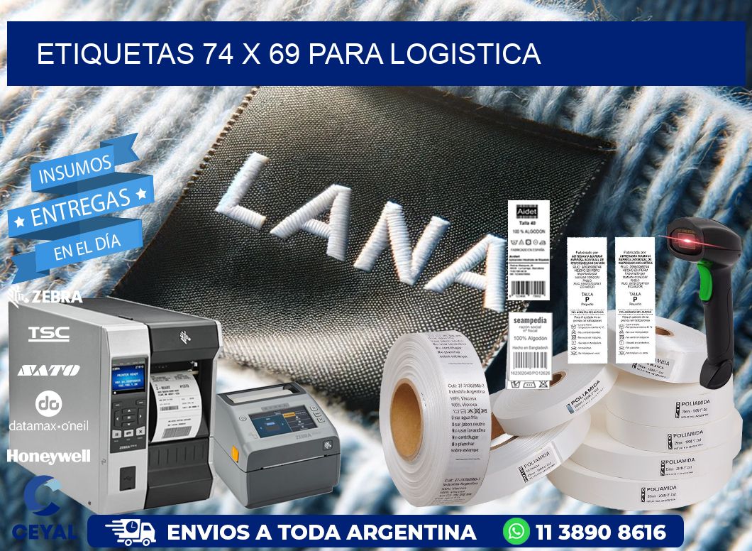 ETIQUETAS 74 x 69 PARA LOGISTICA