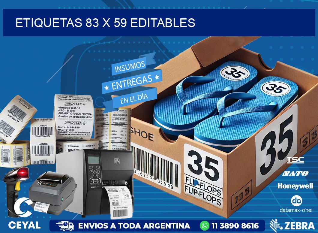 ETIQUETAS 83 x 59 EDITABLES
