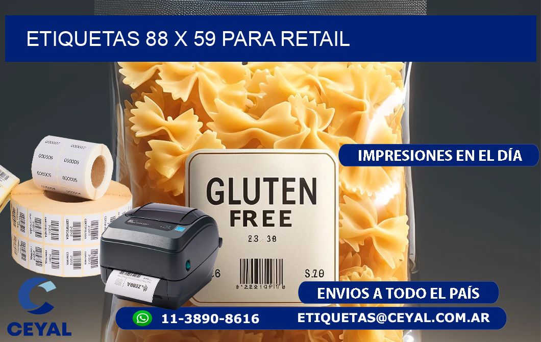 ETIQUETAS 88 x 59 PARA RETAIL
