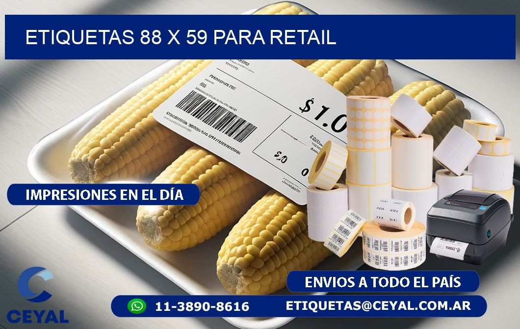 ETIQUETAS 88 x 59 PARA RETAIL