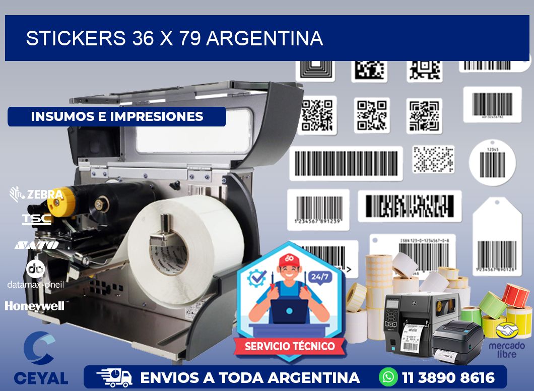 STICKERS 36 x 79 ARGENTINA