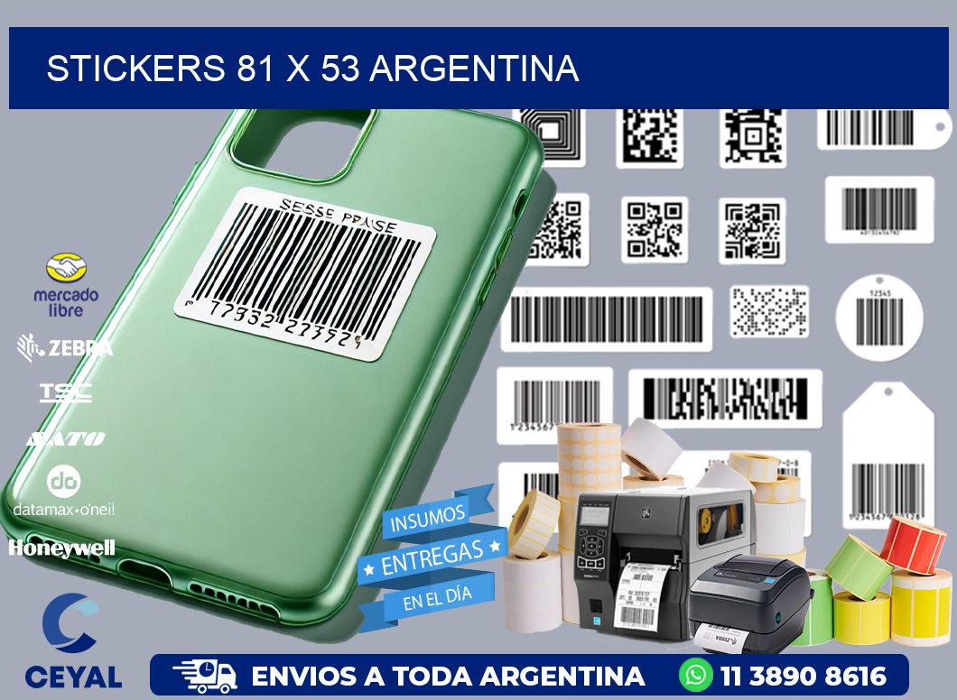 STICKERS 81 x 53 ARGENTINA