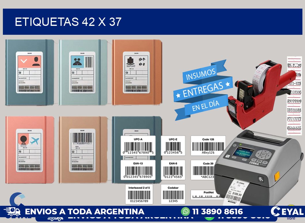 etiquetas 42 x 37