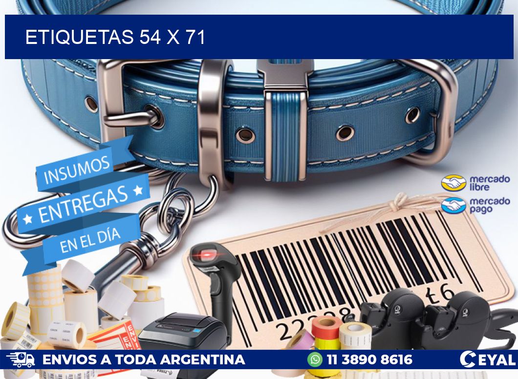etiquetas 54 x 71