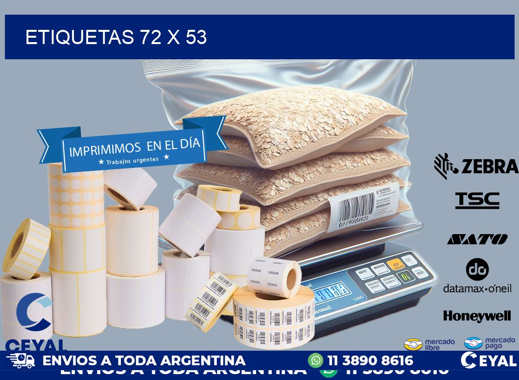 etiquetas 72 x 53