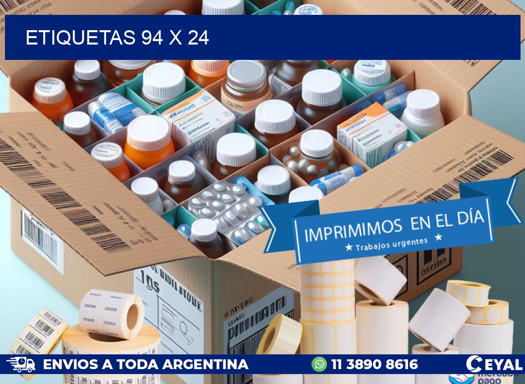 etiquetas 94 x 24