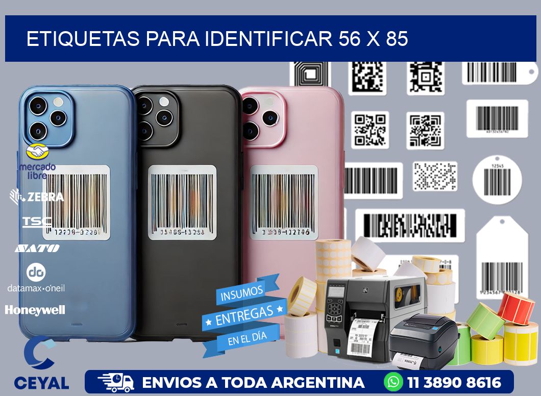 etiquetas para identificar 56 x 85