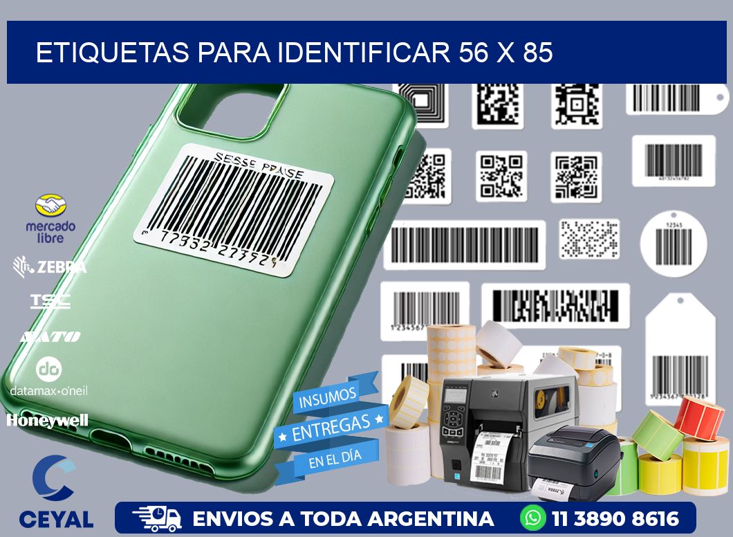 etiquetas para identificar 56 x 85
