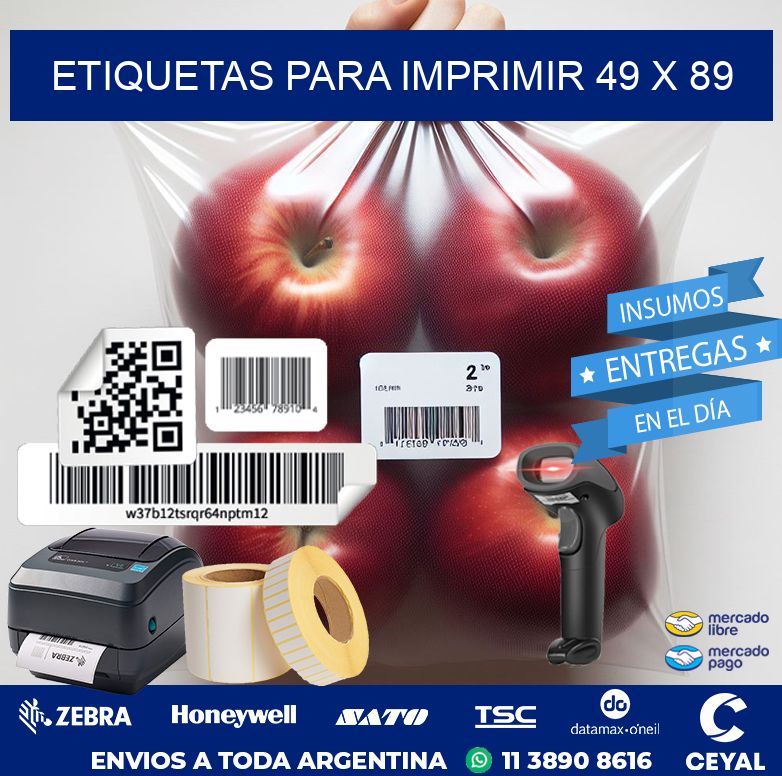 etiquetas para imprimir 49 x 89