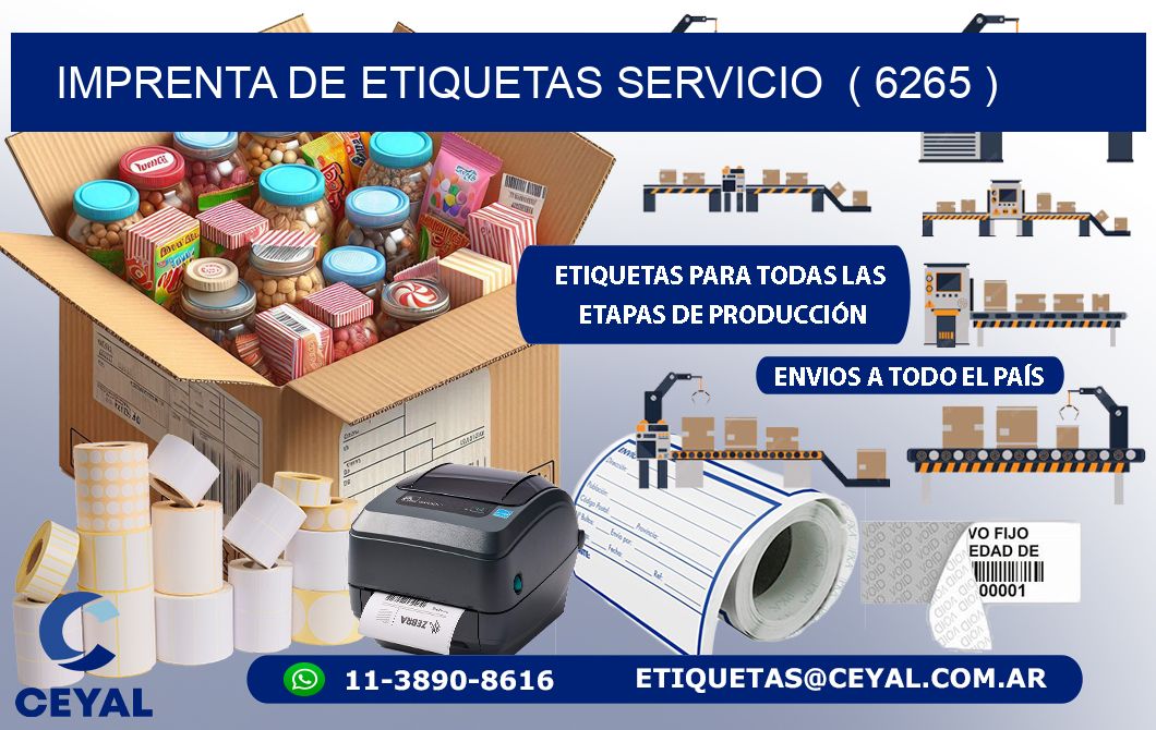 imprenta de etiquetas servicio  ( 6265 )