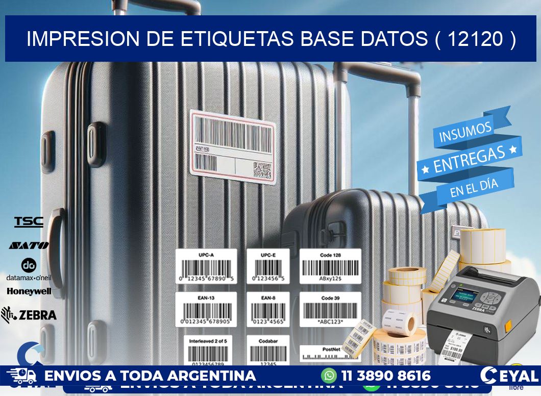impresion de etiquetas base datos ( 12120 )
