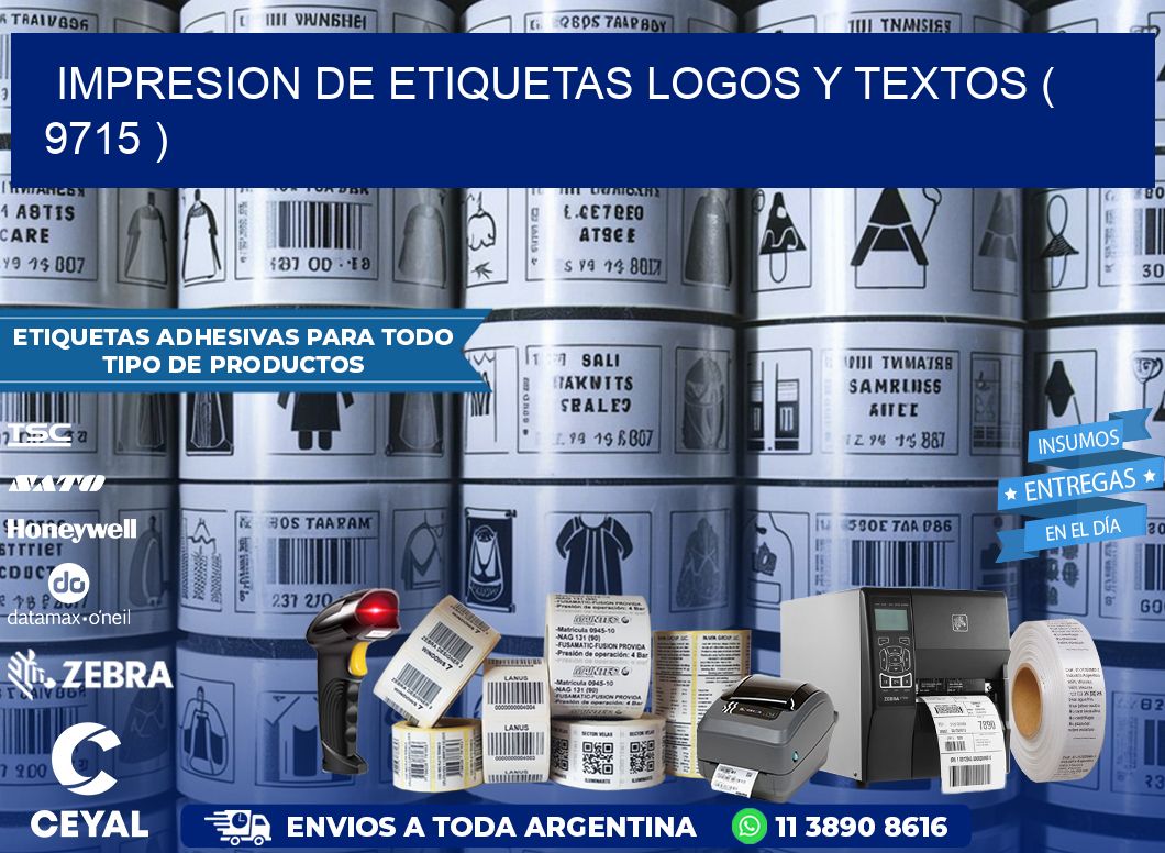 impresion de etiquetas logos y textos ( 9715 )