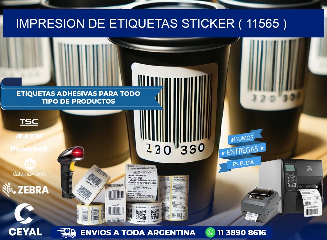 impresion de etiquetas sticker ( 11565 )