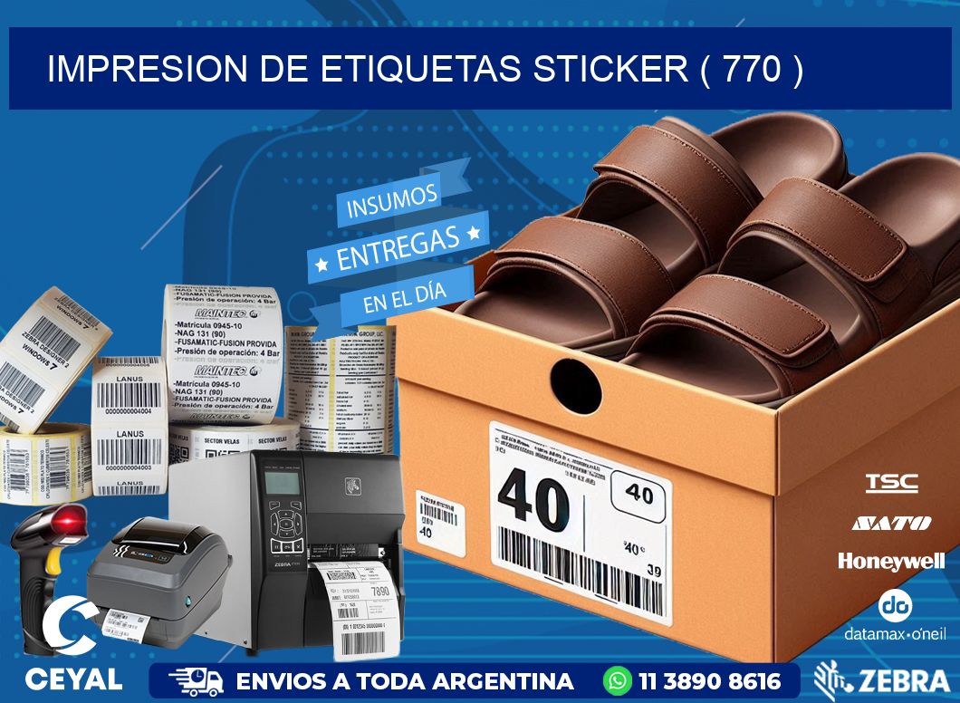 impresion de etiquetas sticker ( 770 )