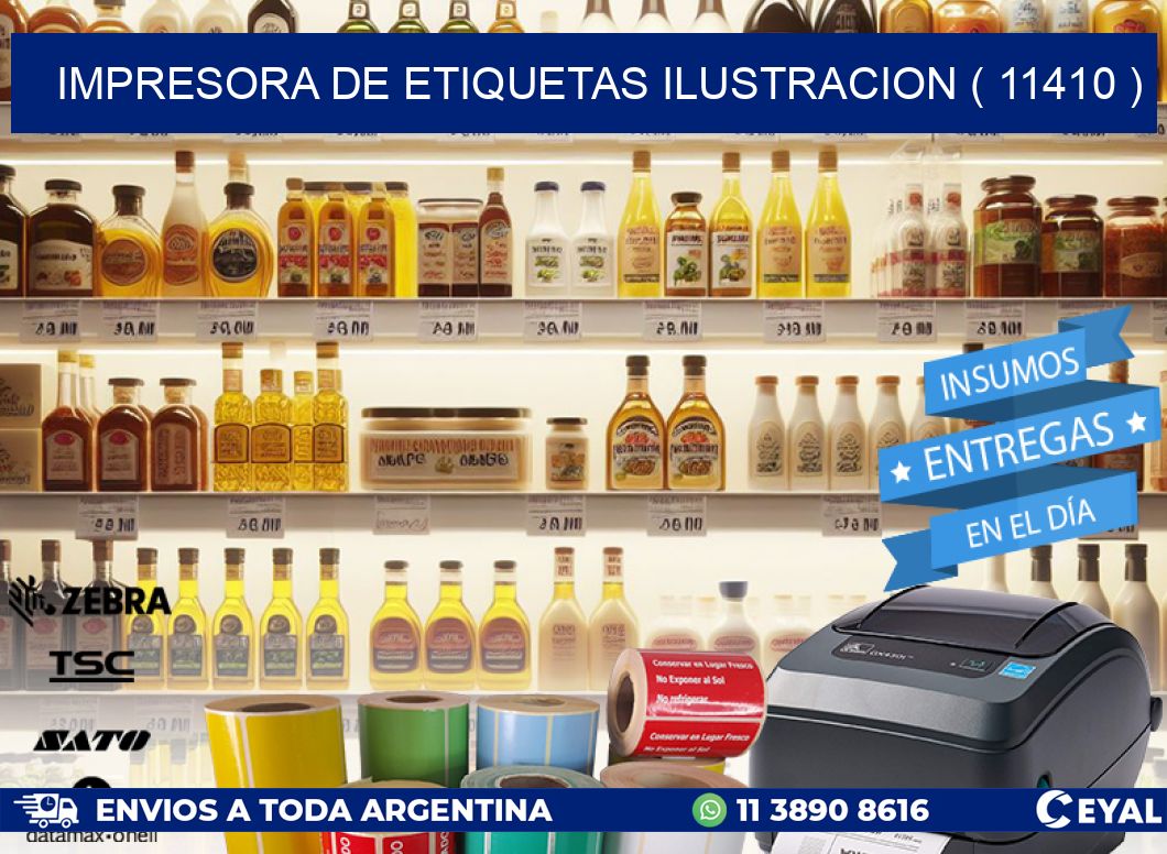 impresora de etiquetas ilustracion ( 11410 )