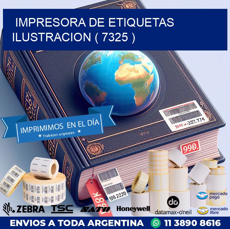 impresora de etiquetas ilustracion ( 7325 )