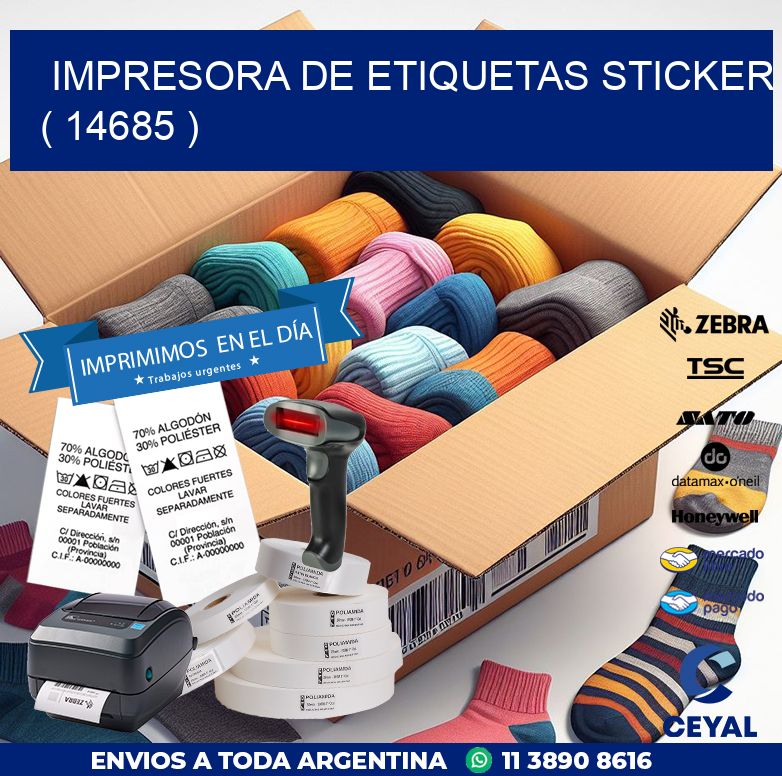 impresora de etiquetas sticker ( 14685 )