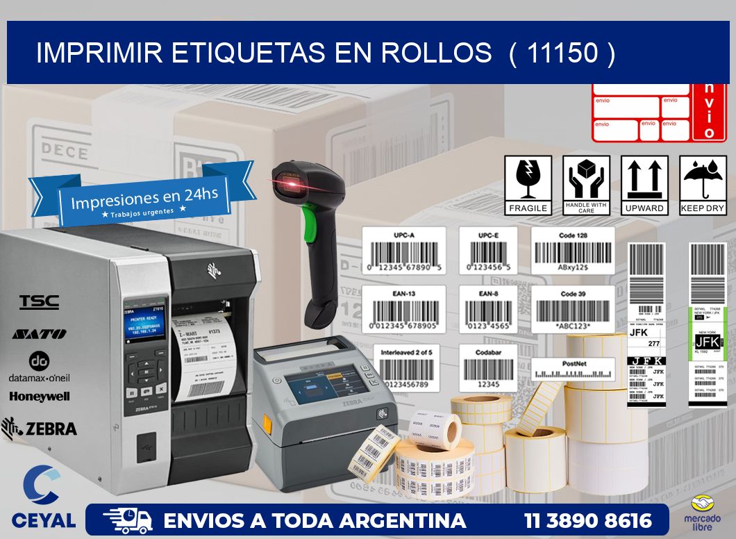 imprimir etiquetas en rollos  ( 11150 )