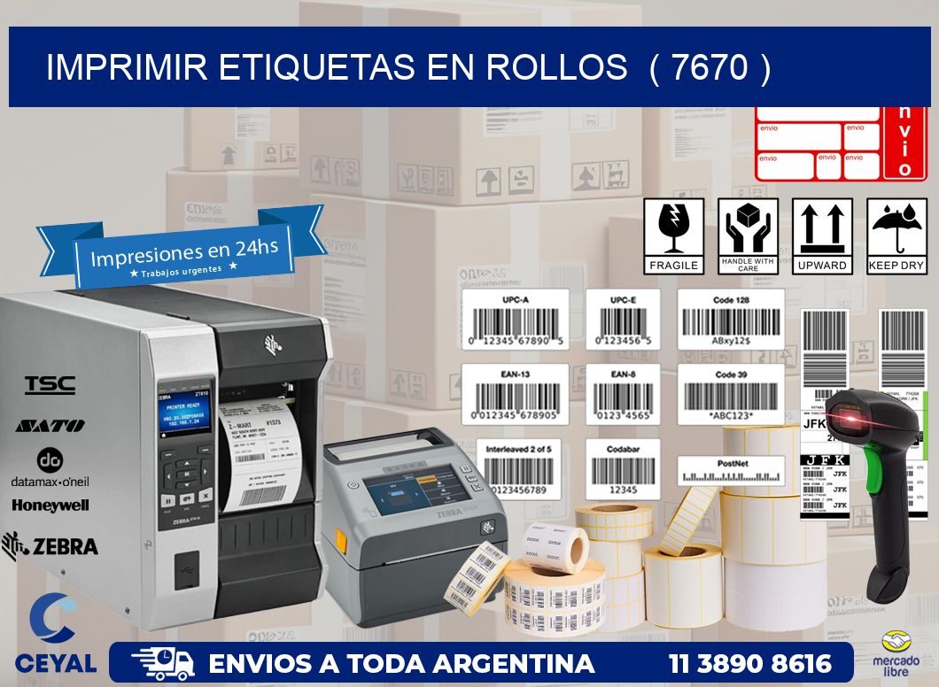 imprimir etiquetas en rollos  ( 7670 )