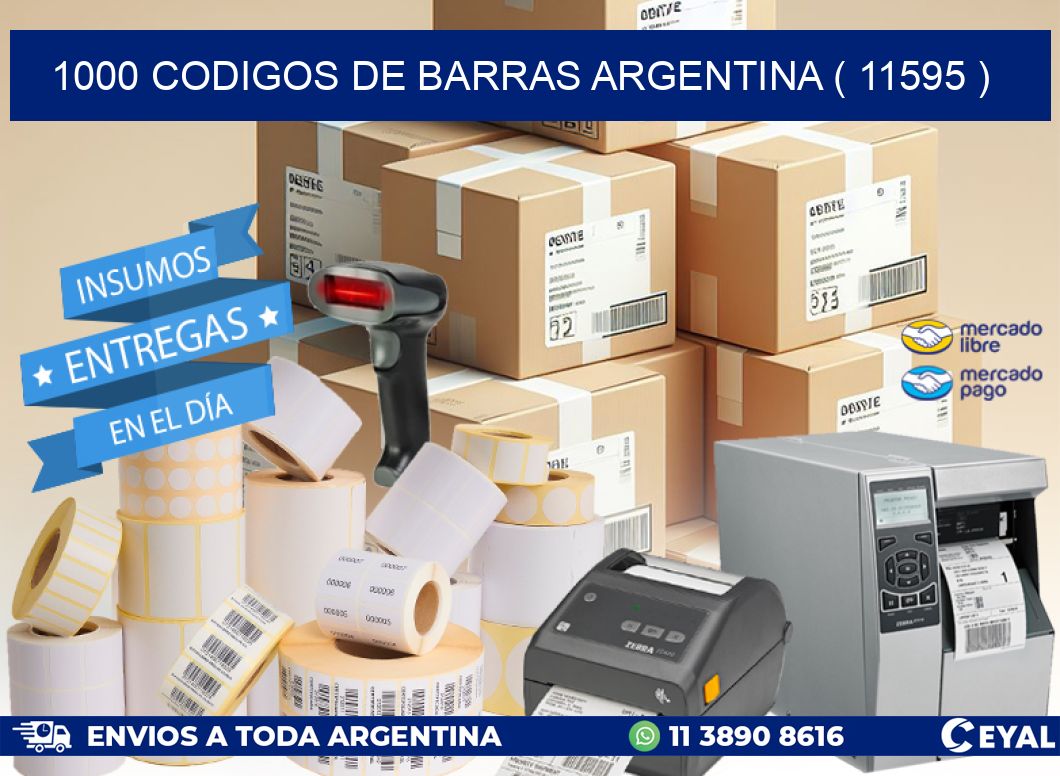 1000 codigos de barras argentina ( 11595 )