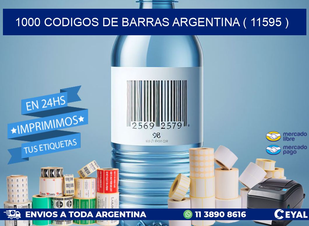 1000 codigos de barras argentina ( 11595 )