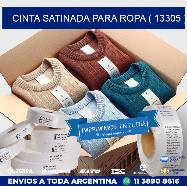 CINTA SATINADA PARA ROPA ( 13305 )