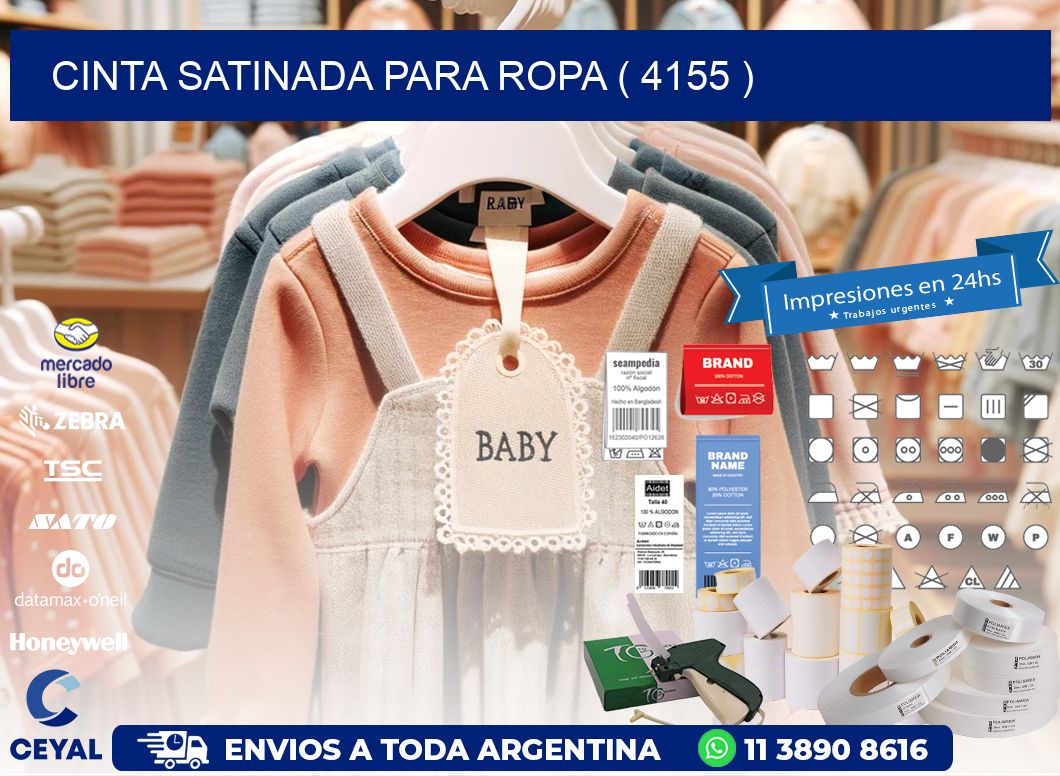 CINTA SATINADA PARA ROPA ( 4155 )