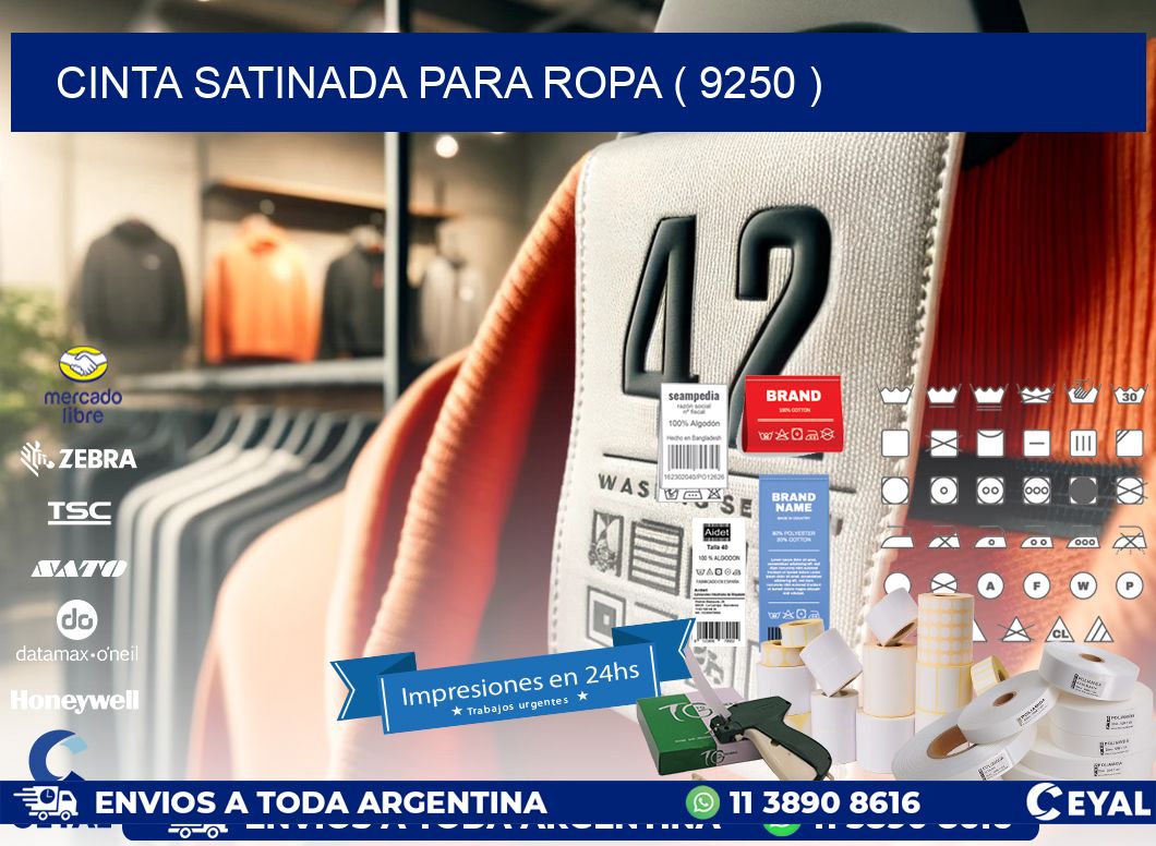 CINTA SATINADA PARA ROPA ( 9250 )