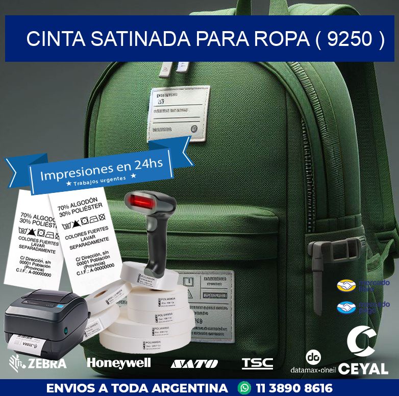 CINTA SATINADA PARA ROPA ( 9250 )